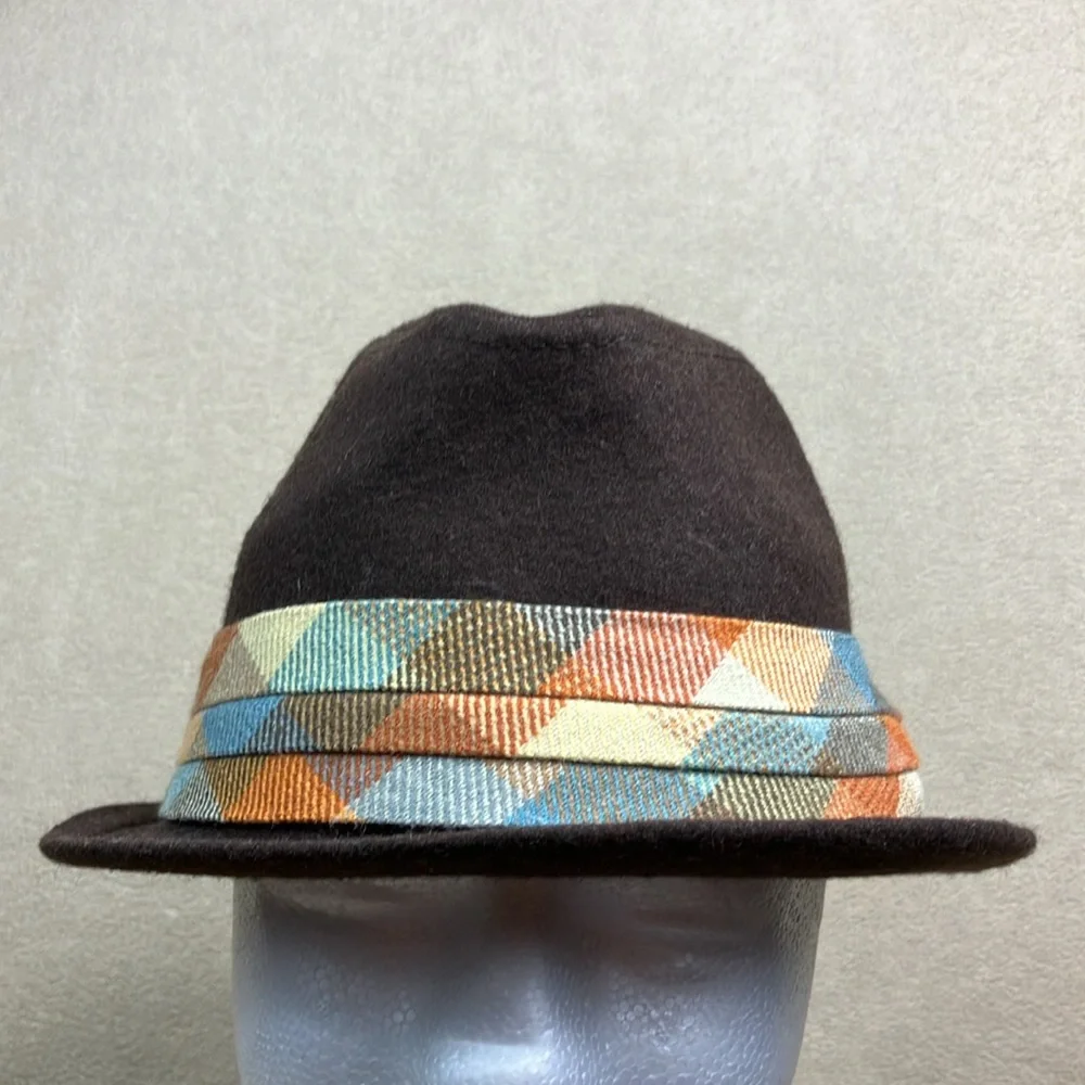 Goorin Bros Vintage Wool Blend‎ Multi Color Fedora Hat size Small